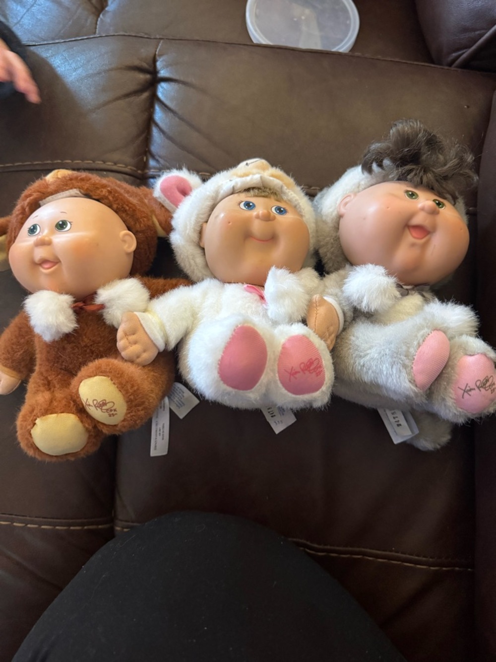 Baby Doll - Brown, White, Gray  cabbage patch 25th anniversary snugglies